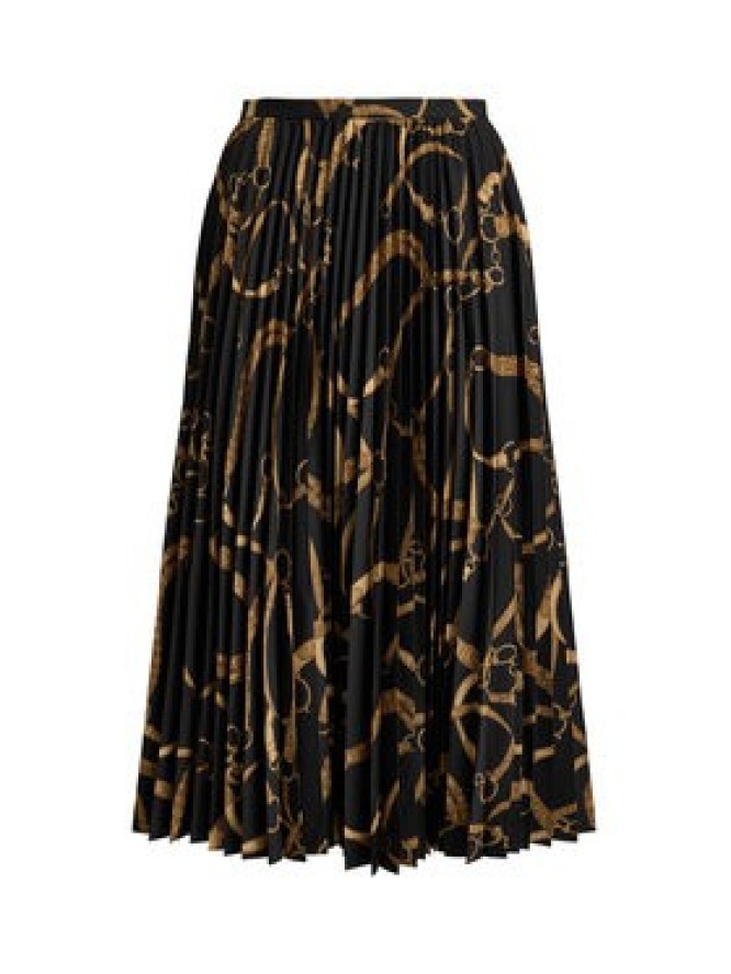 LAUREN RALPH LAUREN Spódnica plisowana 200P14015001 Czarny A-Line Fit