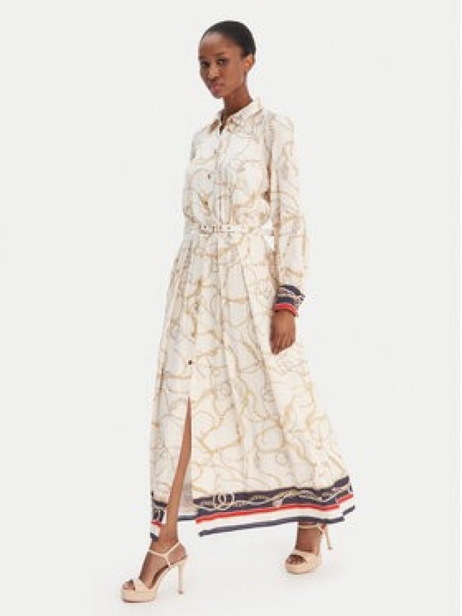 Marciano Guess Sukienka koszulowa 6RGT3 37439A Écru Regular Fit