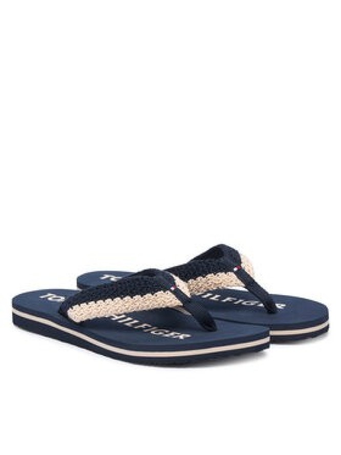 Tommy Hilfiger Japonki Crochet Summer FW0FW09417 Granatowy
