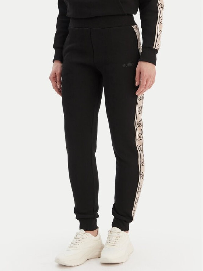 Guess Spodnie dresowe Britney V2YB15 KB3P2 Czarny Regular Fit
