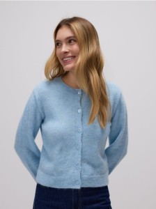 Rozpinany kardigan - jasnoniebieski