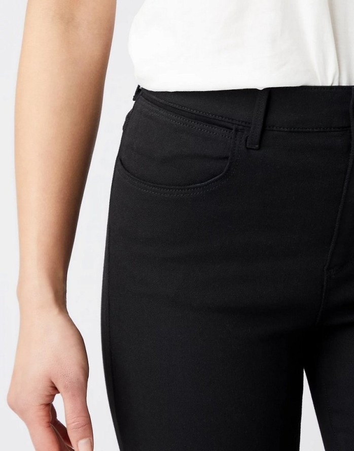 WRANGLER HIGH RISE SKINNY DAMSKIE SPODNIE JEANSOWE FUTURE BLACK W27H4230N 112141263