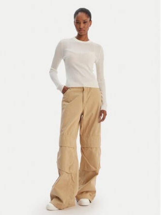 HUGO Sweter Somya_B 50554221 Beżowy Slim Fit