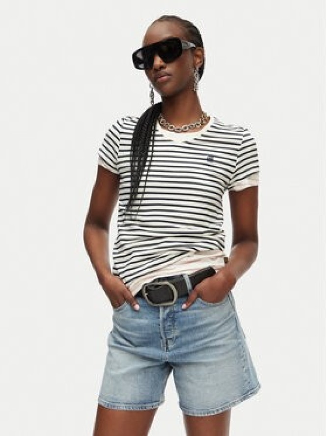 G-Star Raw T-Shirt Eyben D24533-D244 Biały Regular Fit