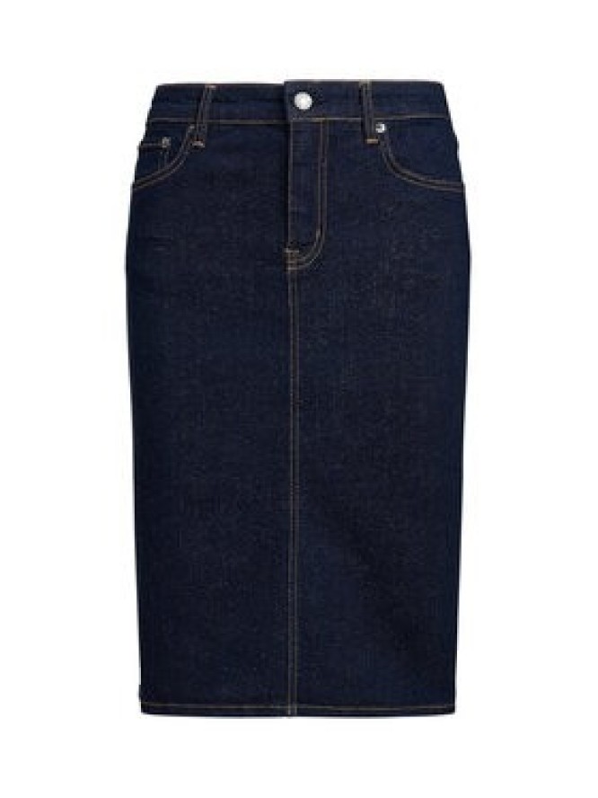 LAUREN RALPH LAUREN Spódnica jeansowa 200813134001 Granatowy Straight Fit