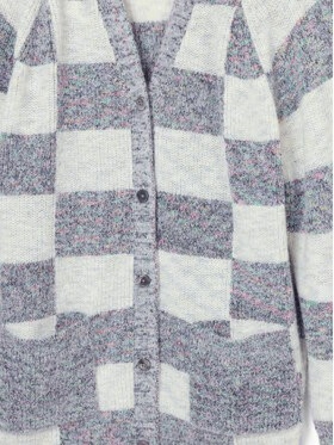 Desigual Kardigan Oxford 24WWJF70 Beżowy Regular Fit