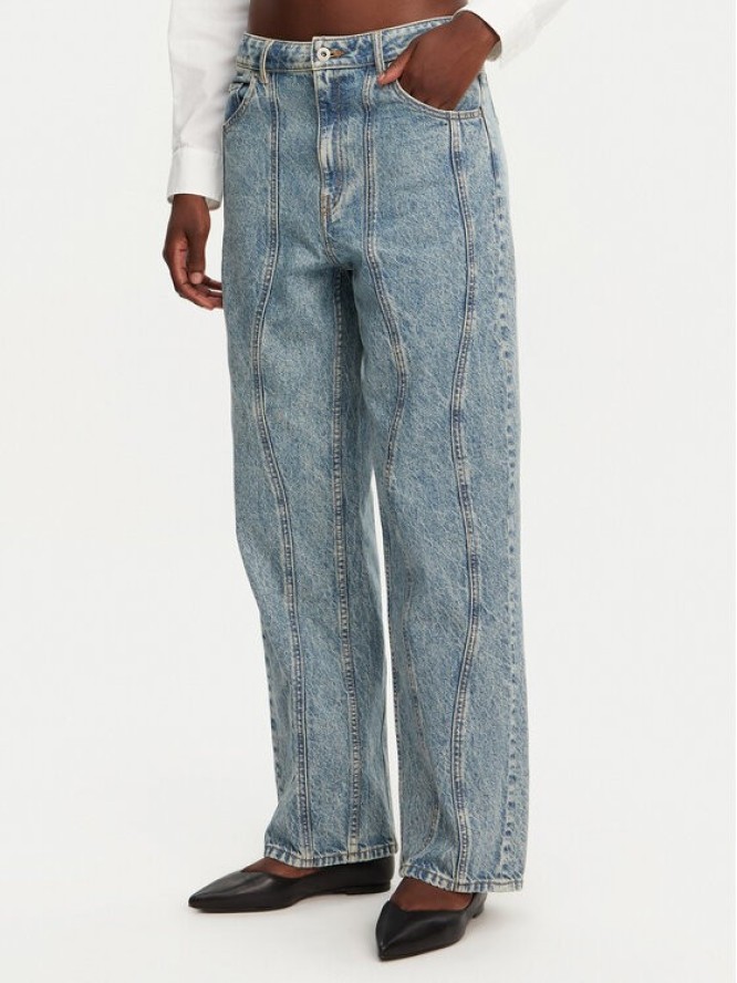 HUGO Jeansy Leni 50531726 Niebieski Loose Fit