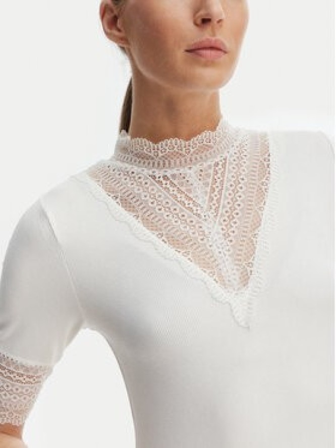 ONLY Bluzka Tilde 15335353 Biały Slim Fit