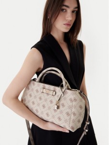 Guess Torebka Carrie Logo HWGP98 98060 Écru