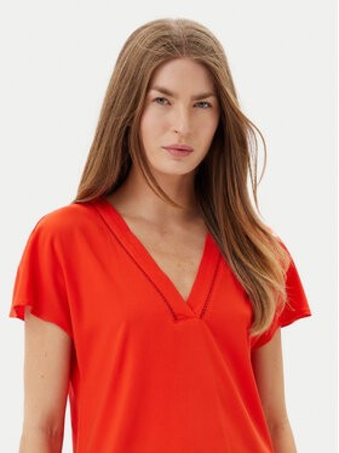 Vero Moda Bluzka Bella 10327551 Czerwony Regular Fit