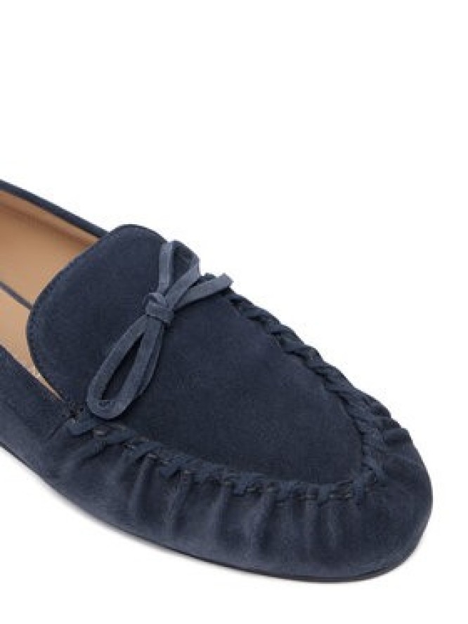 Stuart Weitzman Mokasyny Britt Bow SM414 Granatowy