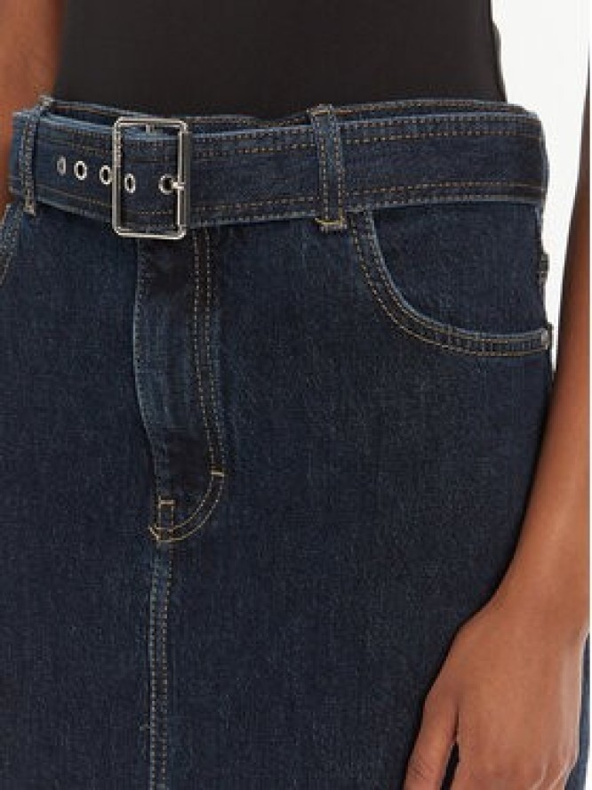 HUGO Spódnica jeansowa Gatje_2 50541495 Granatowy Regular Fit