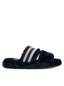 Tommy Hilfiger Kapcie Hilfiger Fur Slipper FW0FW08854 Granatowy