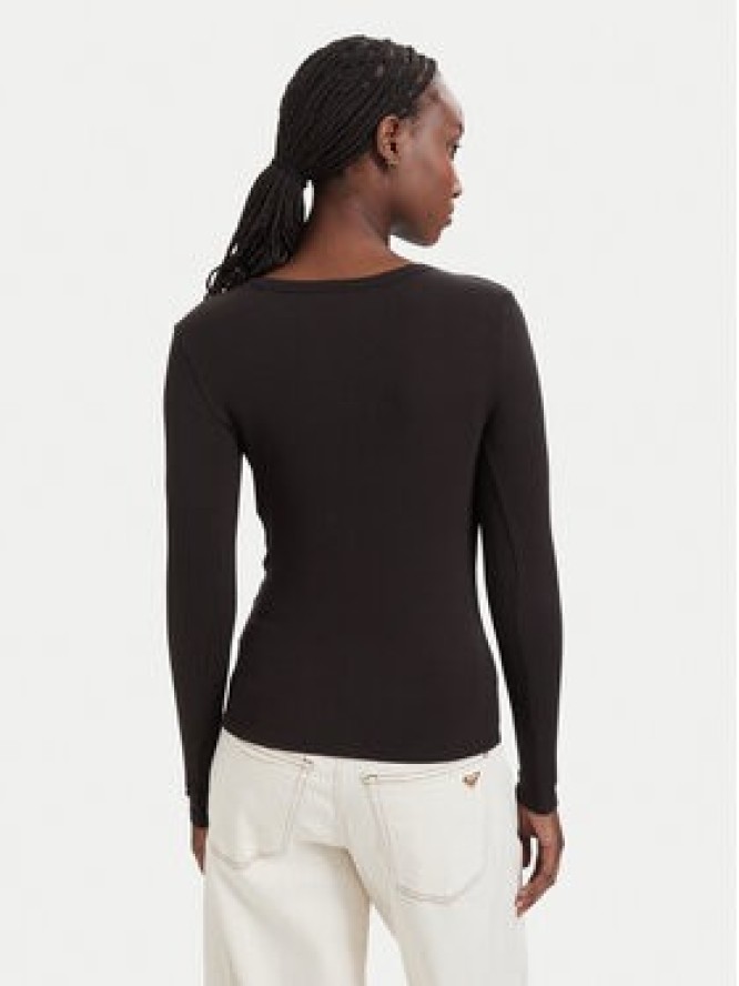 Guess Bluzka V4BP07 K8RT2 Brązowy ciemny Slim Fit