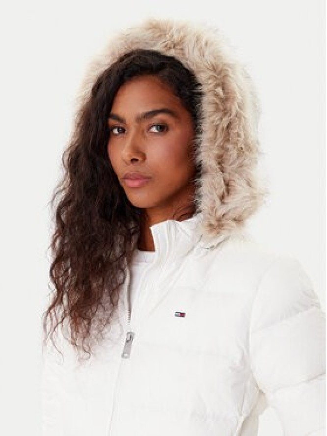 Tommy Jeans Kurtka puchowa Basic DW0DW18312 Biały Slim Fit