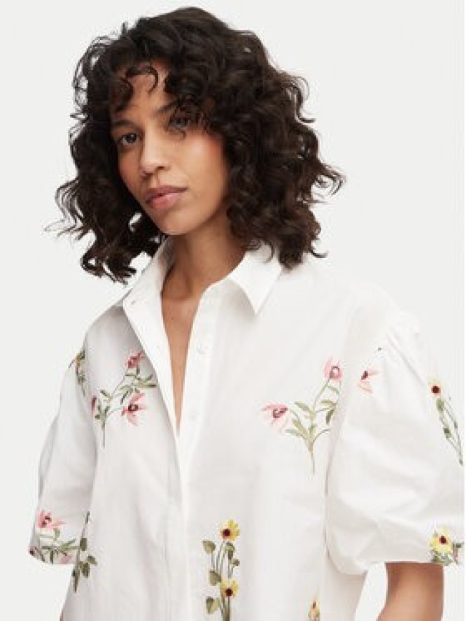 French Connection Koszula Cambria 729G7 Biały Relaxed Fit