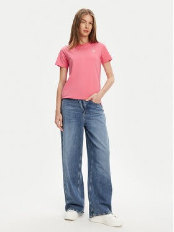 Guess Jeans T-Shirt W4YI10 J1314 Różowy Regular Fit
