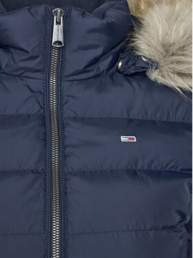 Tommy Jeans Kurtka puchowa Basic DW0DW08588 Granatowy Regular Fit