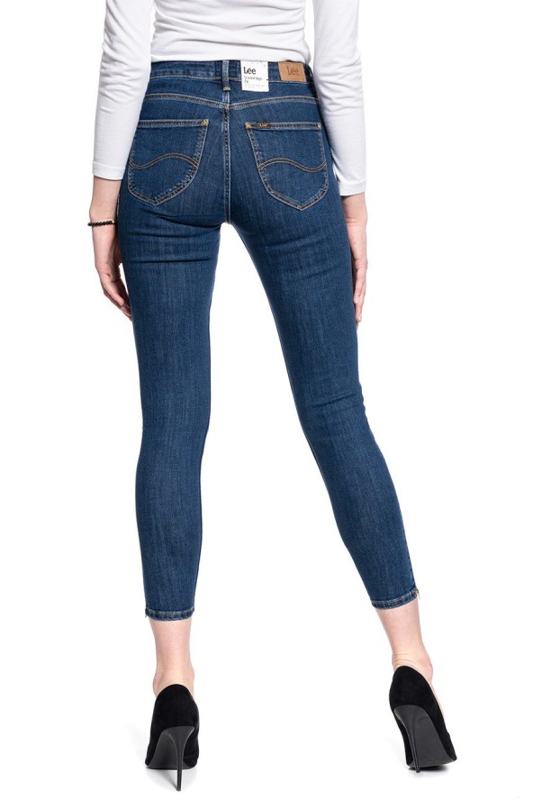 DAMSKIE SPODNIE JEANSOWE LEE Scarlett High Zip STONE TRAVIS L31BMOBJ 112107036