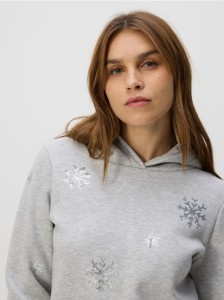 Bluza ze świątecznym motywem - ciemnoszary