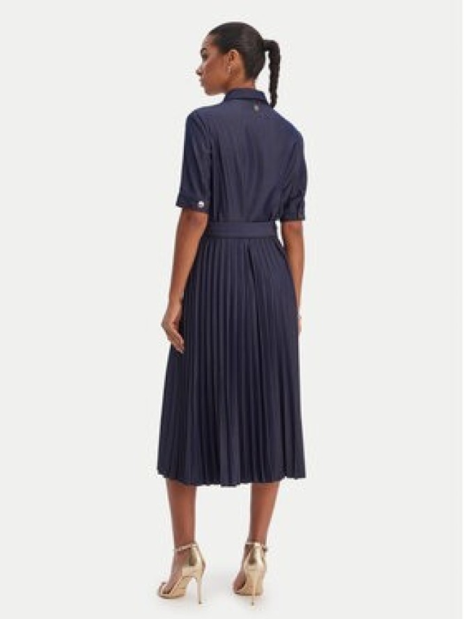 Fracomina Sukienka koszulowa FR26SD4003D470F9 Granatowy Regular Fit