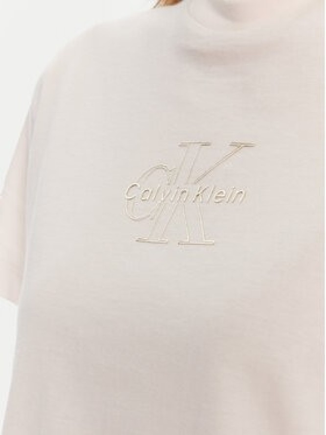 Calvin Klein Jeans T-Shirt Classic Monologo LV047D873G Różowy Regular Fit