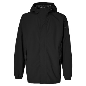 Rowerowa kurtka przeciwdeszczowa Hoga unisex, kruczoczarna