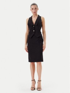 Rinascimento Sukienka koktajlowa CFC0019846002 Czarny Regular Fit