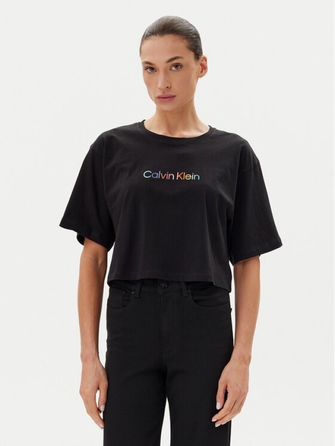 Calvin Klein Underwear T-Shirt LV00QS7470 Czarny Boxy Fit