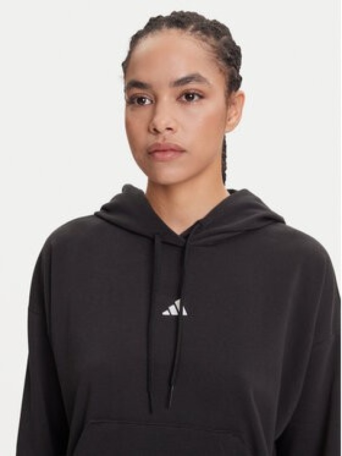 adidas Bluza Essentials Small Logo JD7989 Czarny Regular Fit