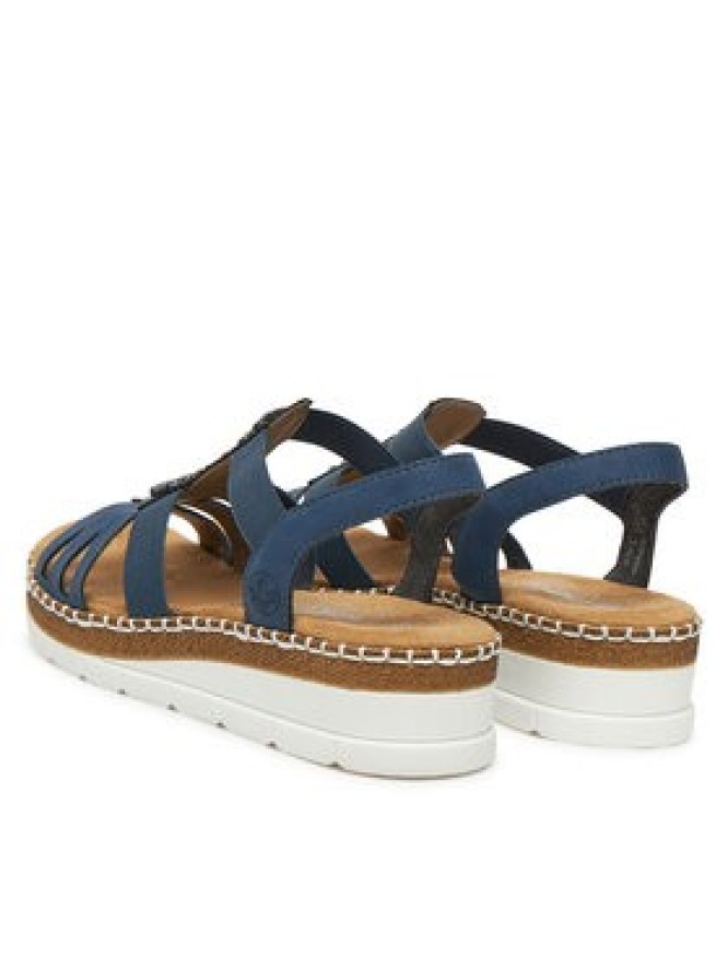 Rieker Sandały V1206-14 Granatowy