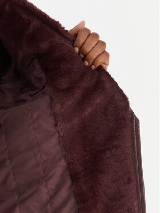 Vero Moda Kurtka z imitacji skóry Hailey 10250405 Fioletowy Regular Fit