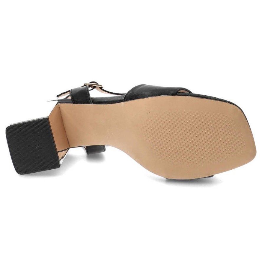 Czarne Sandały Filippo Eleganckie Buty Damskie