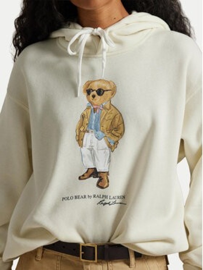 Polo Ralph Lauren Bluza 211A96598001 Écru Relaxed Fit