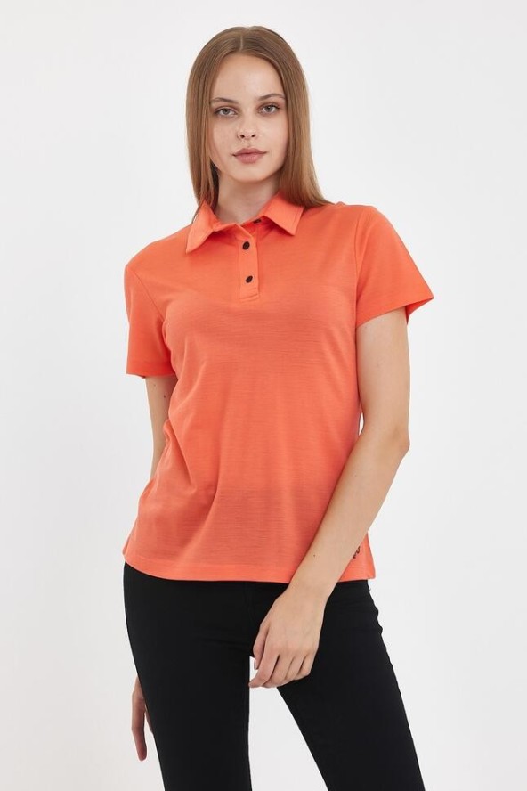 Koszulka Polo Damska 100% Merino Woolona