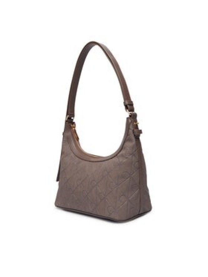 Calvin Klein Torebka Emblem Aop Sueded Shoulder Bag LV04F3880G Beżowy