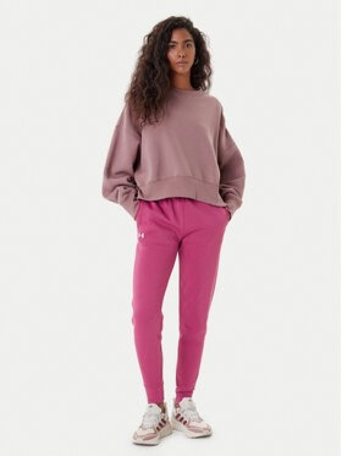 Under Armour Spodnie dresowe Ua Rival 1379438 Różowy Loose Fit