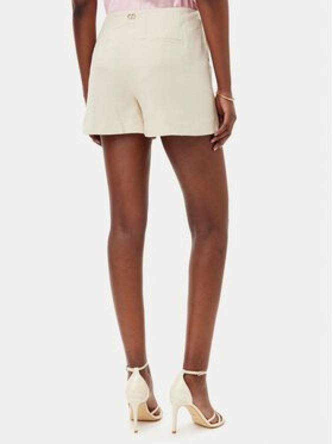 TWINSET Szorty materiałowe 251TP2162 Beżowy Regular Fit