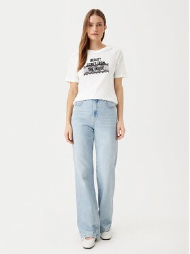 JDY T-Shirt Nina 15342612 Biały Loose Fit