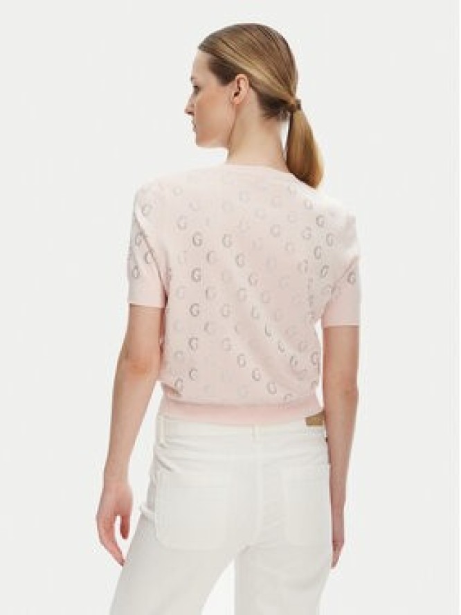 Guess Sweter W5GR05 Z3D60 Różowy Regular Fit