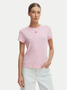 Tommy Hilfiger T-Shirt WW0WW48710 Różowy Slim Fit