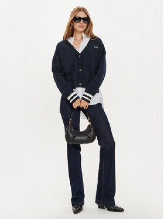 Guess Jeans Kardigan W4BR81 Z3HM1 Granatowy Regular Fit