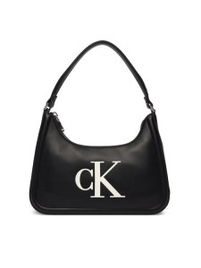 Calvin Klein Torebka Bold Ck Small Shoulder Bag LV04F3230G Czarny