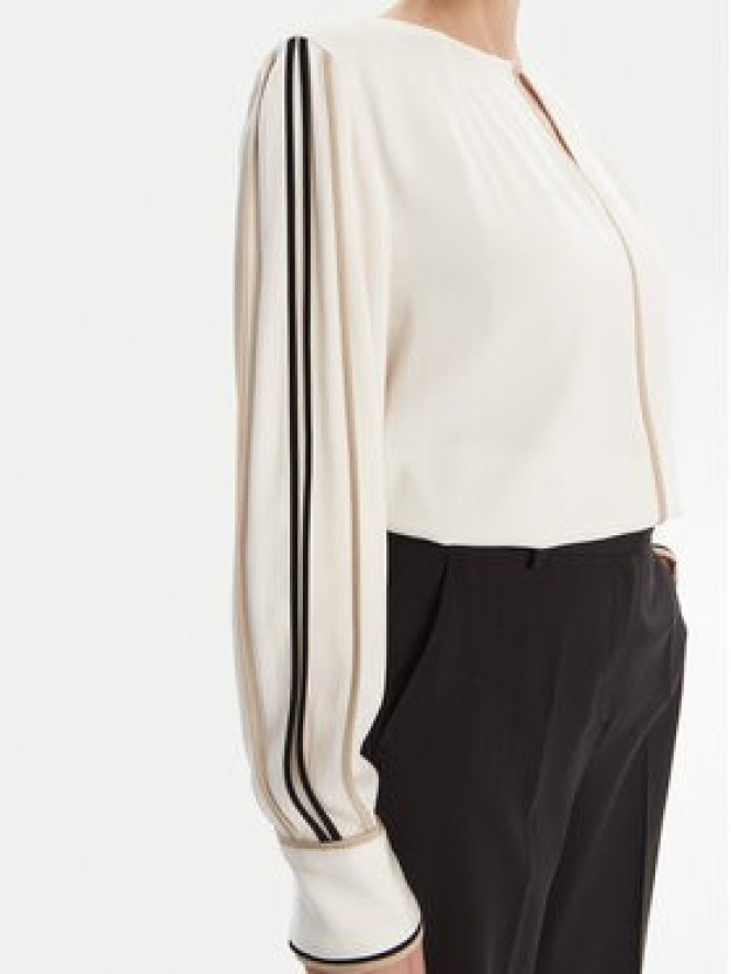 BOSS Bluzka Banariah 50546147 Écru Regular Fit