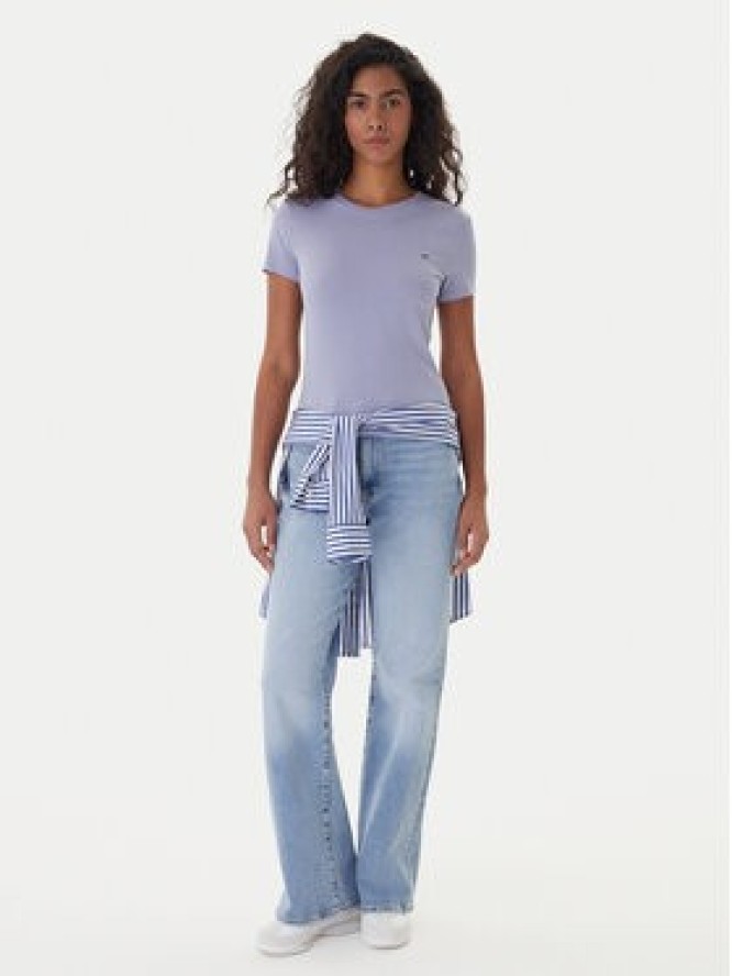 Tommy Jeans T-Shirt DW0DW20459 Niebieski Slim Fit