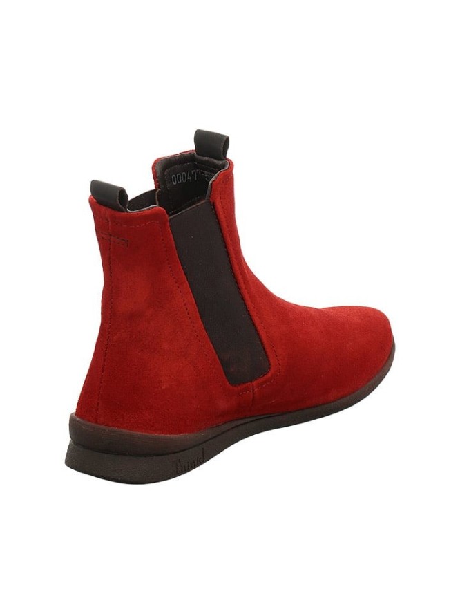 Think! Skórzane sztyblety w kolorze czerwonym rozmiar: 40,5