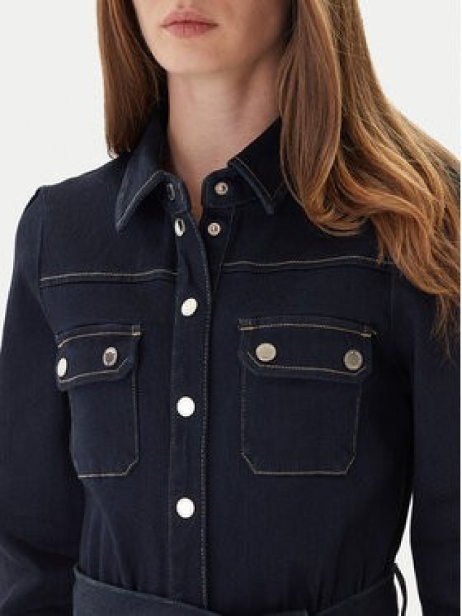 Morgan Sukienka jeansowa 252-RJEANA Granatowy Regular Fit