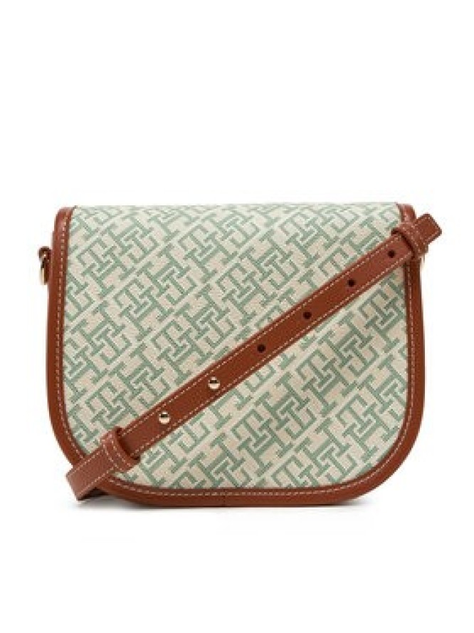 Tommy Hilfiger Torebka Th Monoplay Leather Saddle Bag AW0AW17414 Zielony