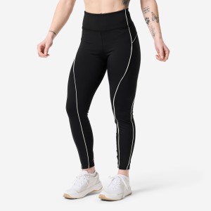 Legginsy fitness damskie Domyos wysoki stan