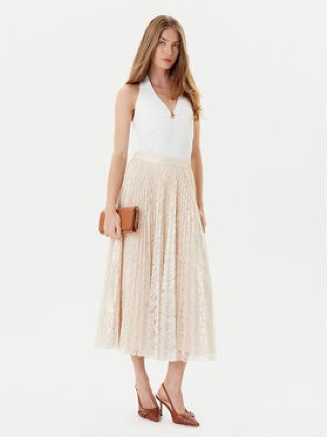 Guess Spódnica midi W5YD1E KCZ90 Złoty Regular Fit